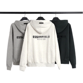 FOG复线ESSENTIALS植绒连帽卫衣高街宽松休闲美式 情侣套头衫 男女