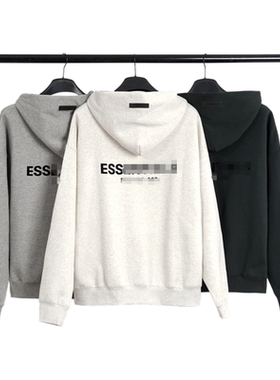 FOG复线ESSENTIALS植绒连帽卫衣高街宽松休闲美式情侣套头衫男女