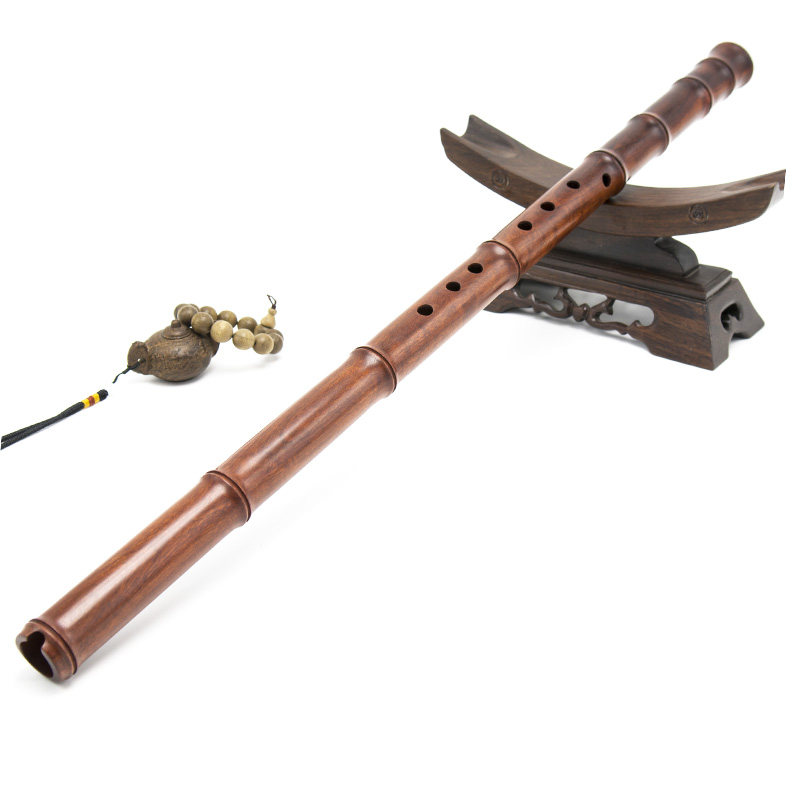 萧乐器红木短箫便携八孔随身专业演奏高档1节通口GFE戈建明紫檀箫