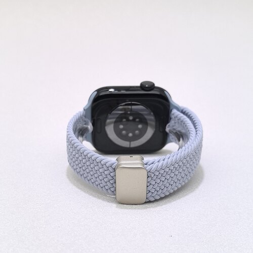 适用iwatch12代表带S9苹果S10手表applewatch11新款S9尼龙8小蛮腰编织7磁吸ultra4高级se女士3运动6透气腕带