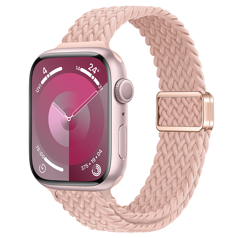 适用苹果s9手表iwatch8表带apple watch9/7/6/5/4代磁吸s8尼龙s7夏天ultra2女款智能配件小蛮腰尼龙se2替换带 智能设备 智能手表手环表带/腕带 原图主图