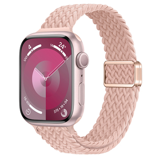 适用苹果s9手表iwatch8表带apple watch9/7/6/5/4代磁吸s8尼龙s7夏天ultra2女款智能配件小蛮腰尼龙se2替换带