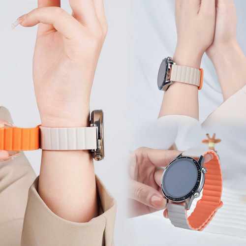 适用gt5/4/3/2硅胶磁吸表带