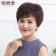 佰丝堂真人发丝女士短卷发中老年妈妈真发假发套头套逼真自然轻薄