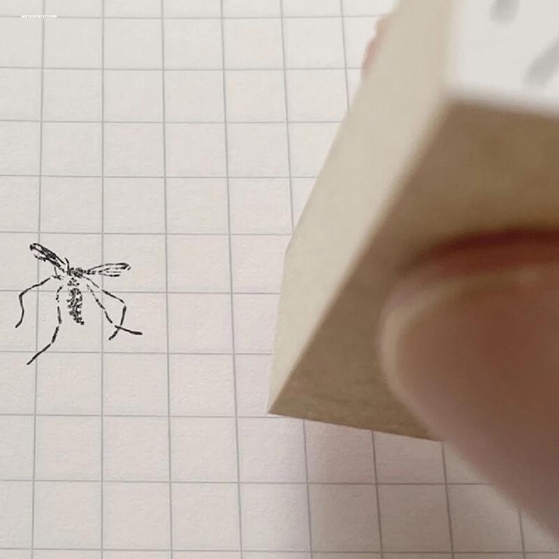 死蚊子印章蚊子尸体玩具拍死的蚊子一巴掌一只蚊子扇巴掌借口器