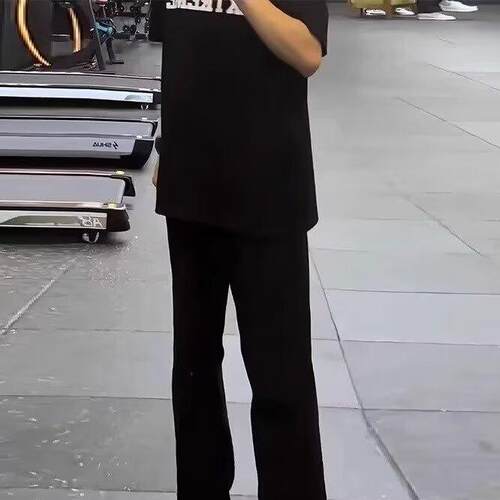 大码胖子直筒裤休闲青少年