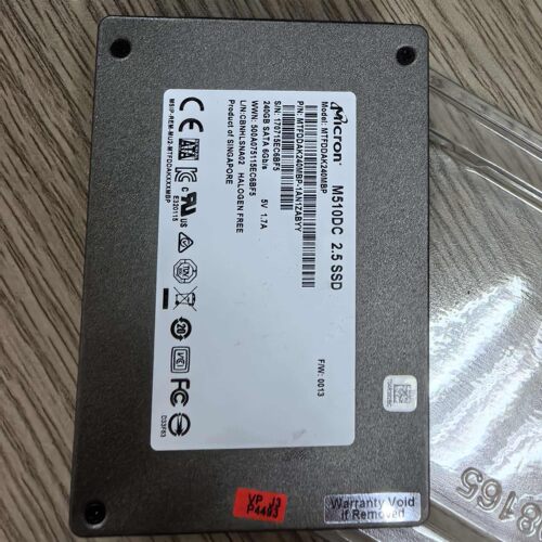 美光 M510DC 240G SSD MTFDDAK240MBP-1AN1ZABYY 2.5寸 固态硬盘