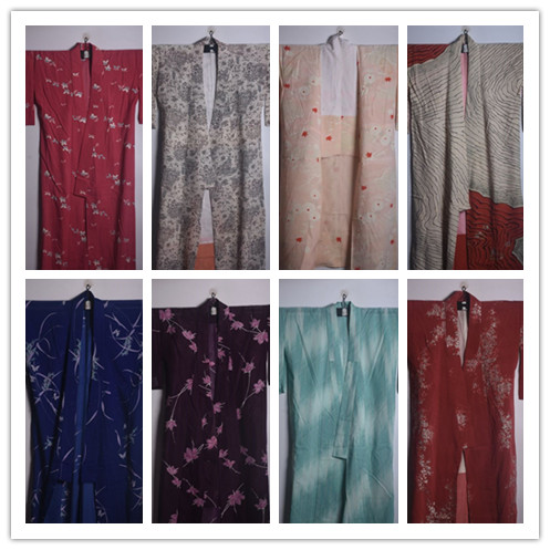 古着vintage 日本传统手工制 大振袖和服羽织宽松外穿短款外套105