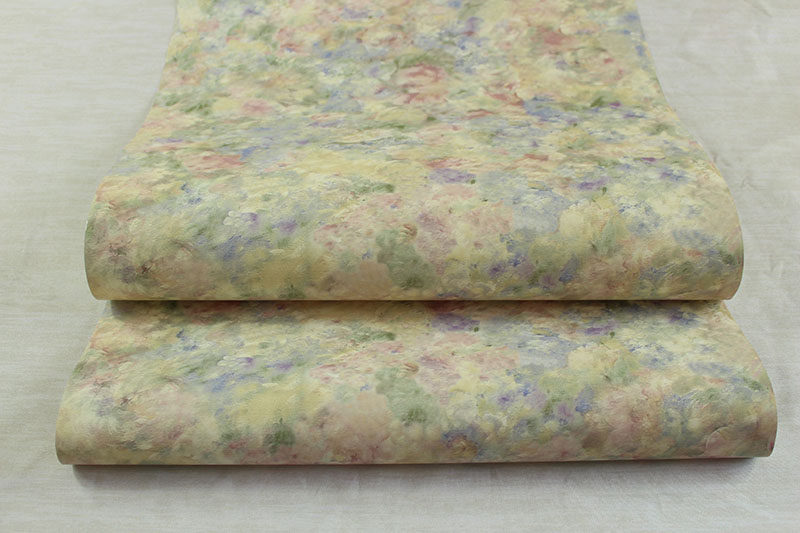 美国进口纯纸墙纸美式乡村田园小花油画风卧室客厅电视背景墙壁纸