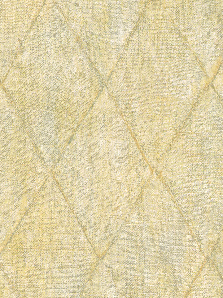 美国进口纯纸墙纸简约美式米黄色铁艺网格客厅卧室电视背景墙壁纸