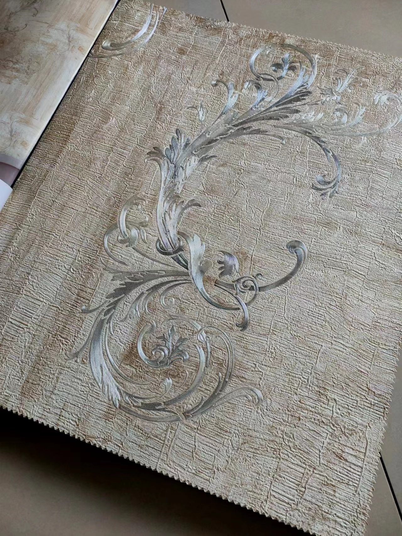 展拜邸床头电视背景墙纸