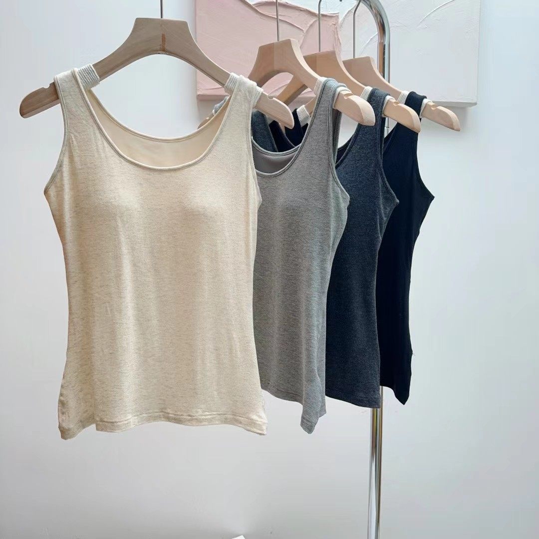 克什米尔羊绒！双面磨毛文胸一体背心吊带美背内搭打底保暖内衣女,女士内衣/男士内衣/家居服,保暖背心,淘宝优惠券,粉丝福利购,淘宝优惠卷