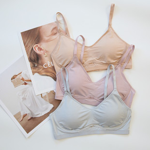 PUXU直播款 三色真丝鸡心镂空聚拢高弹内衣文胸 8.16