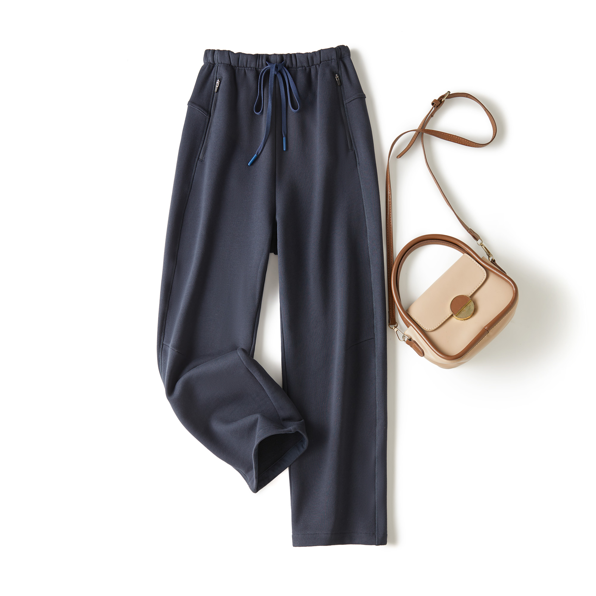 特种机织~不一样的体感!贸易公司的正点料全棉松紧腰休闲卫裤