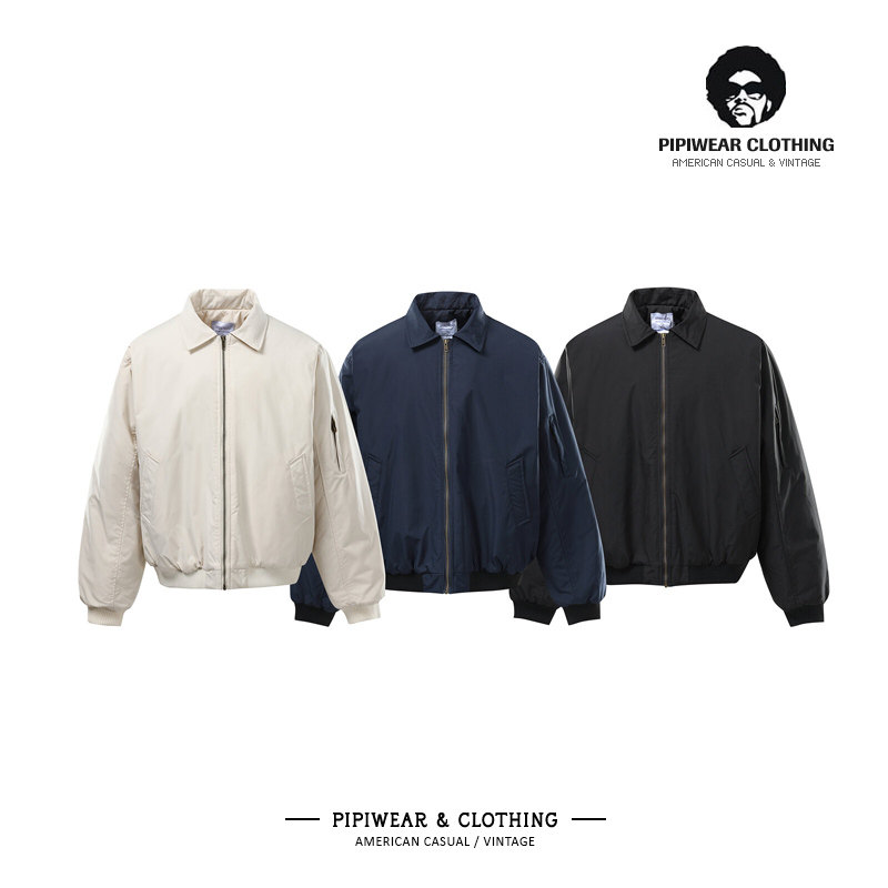 冬季棉衣外套男高级感哈灵顿机能工装翻领夹克棉服冬天短款棉袄潮