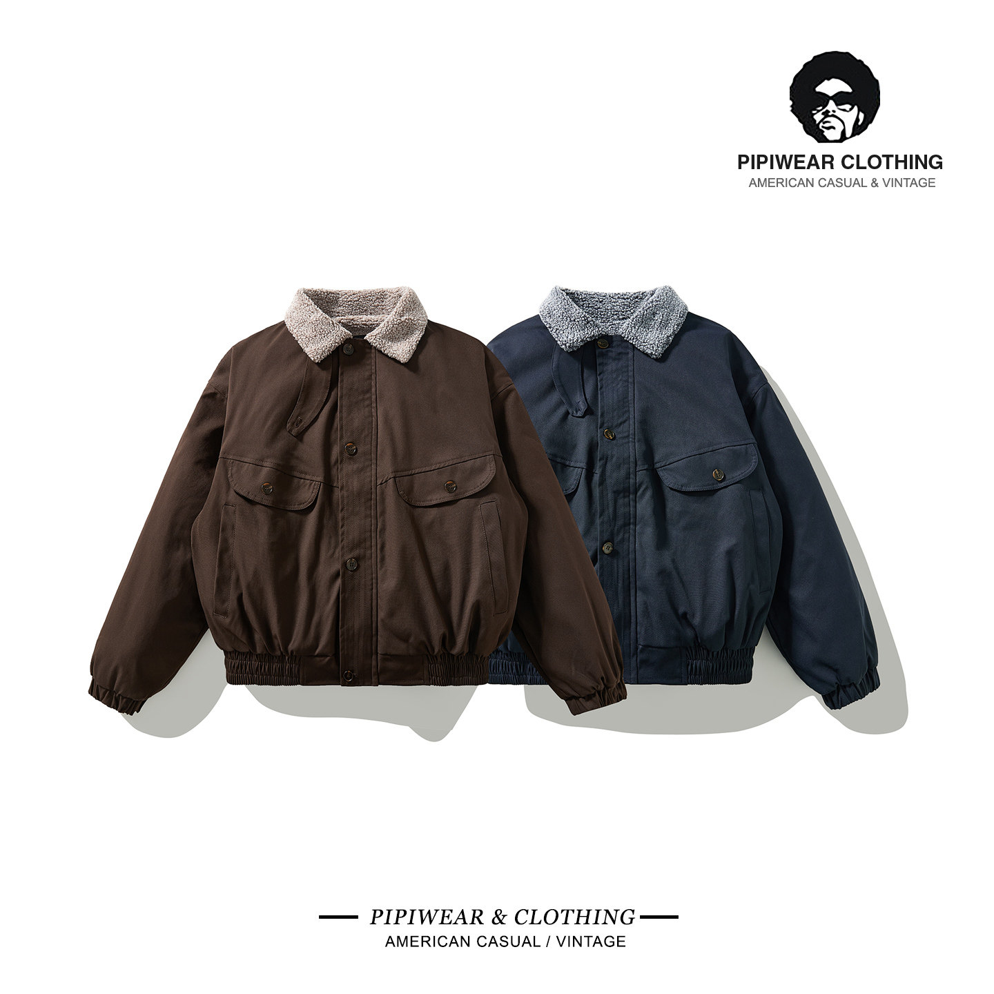 羊羔毛内胆短款工装棉服
