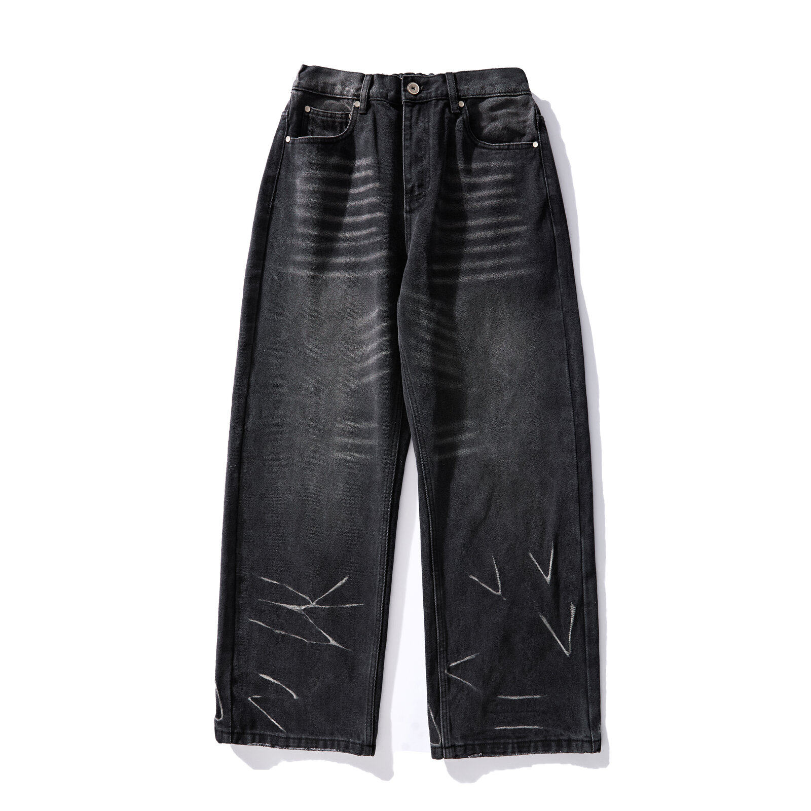 2026年春季上新款美式高街工装牛仔裤男款春秋宽松休闲直筒裤子男