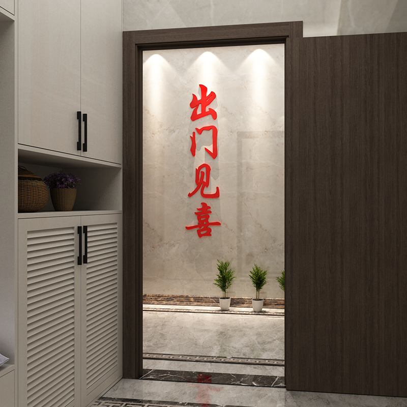 出门抬头2025新年贴纸墙面玻璃