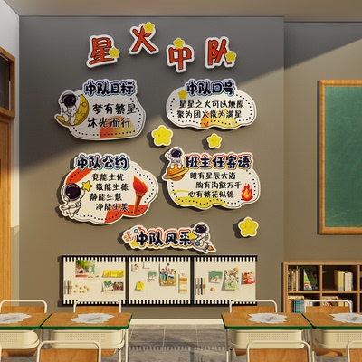 星火中队角布置墙贴班级
