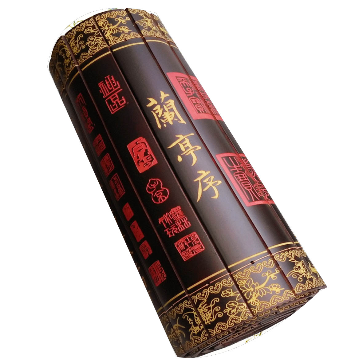 竹雕刻字画书法竹简竹刻竹书竹签竹片王羲之兰亭序行书真迹临摹版