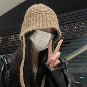 TUshu 美拉德风～秋冬百搭渔夫帽子女韩系ins保暖护耳毛线针织帽