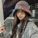 TUshu 霓虹海复古民族风毛线帽女～秋冬百搭保暖护耳雷锋帽针织帽