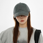 复古铆钉元 TUshu 美式 素大头围鸭舌帽子加宽显脸小素颜百搭棒球帽