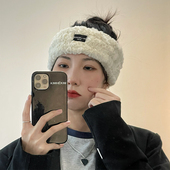 TUshu 暖芙芙 秋冬百搭毛绒宽边发带保暖护耳头戴ins小众日韩头饰