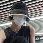 薄款 TUshu 清冷慵懒感速干防晒帽遮阳渔夫帽子女夏季 空顶帽太阳帽