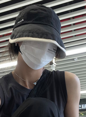 TUshu/清冷慵懒感速干防晒帽遮阳渔夫帽子女夏季薄款空顶帽太阳帽