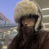 TUshu 秋冬飒气感 雷锋帽子女户外滑雪保暖防寒护耳飞行帽百搭潮