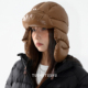 TUshu 排骨雷锋帽～冬季 滑面复古雷锋帽子女保暖护耳飞行帽东北帽