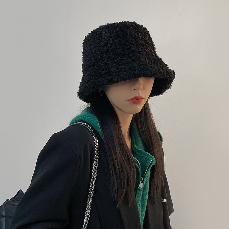 TUshu/小卷复古感~韩版毛绒渔夫帽子女秋冬保暖百搭不挑人盆帽潮,服饰配件/皮带/帽子/围巾,帽子,淘宝优惠券,粉丝福利购,淘宝优惠卷