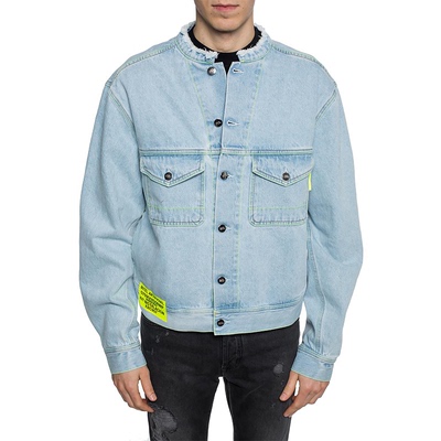 Marcelo Burlon County of Milan马克布龙浅蓝棉牛仔外套 CMYE010