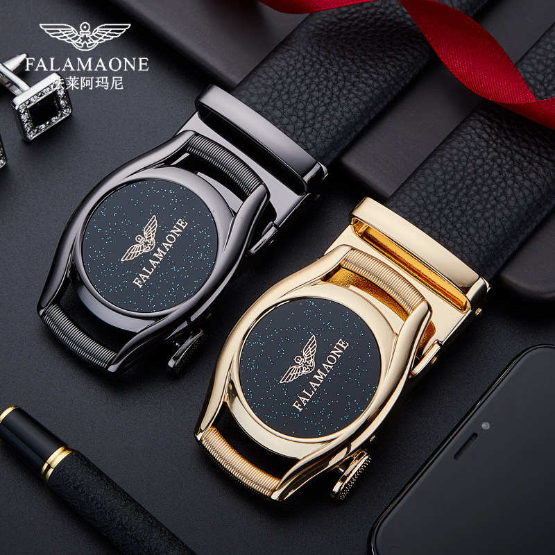 法莱阿玛尼皮带男真皮2025新款潮裤带奢侈品牌高档男士纯牛皮腰带