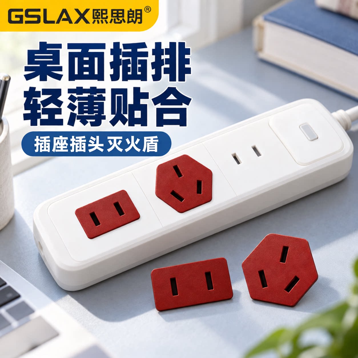 插座灭火盾家用插头插排全氟己酮自动灭火防护灭火贴插孔防护贴