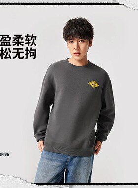 李宁卫衣2026春季反伍BADFIVE男子立体裁剪宽松套头卫衣AWDW027