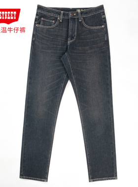 第五街5th street男装复古时尚中腰保暖小脚牛仔裤015036-244M0
