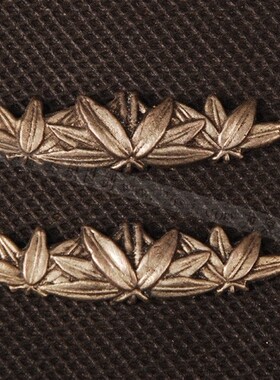 龙泉世剑 日本装具 刀镡金具 镶金镀银高档手工目贯 银竹