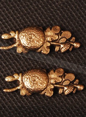 龙泉世剑 日本装具 刀镡金具 镶金镀银高档手工目贯 金花