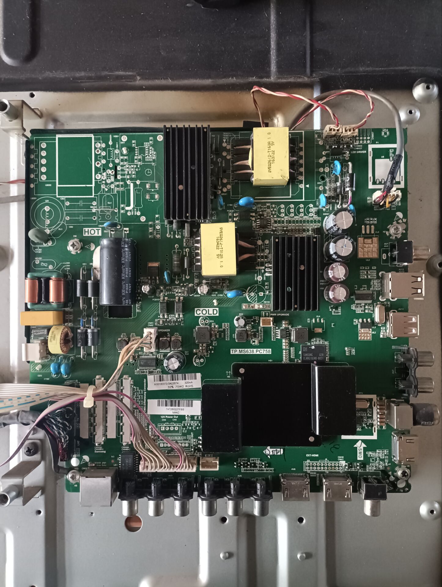 原装先锋LED-50B560P主板TP.MS638.PC758屏72003638 现货 测好