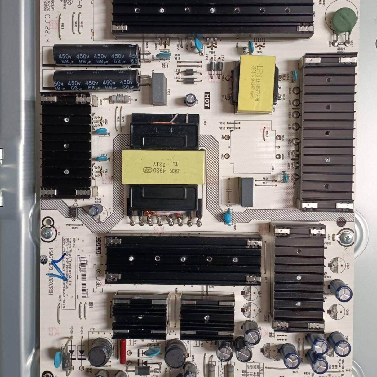 有试机图像 海信75E3F 75V3H-X电源板RSAG7.820.11820/ROH 九成新