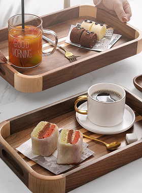 现代简约轻奢抽象艺术托盘