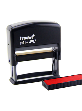 卓达新品4917轻型回墨印章翻斗自动上墨自带印油章自动出油章条形翻转