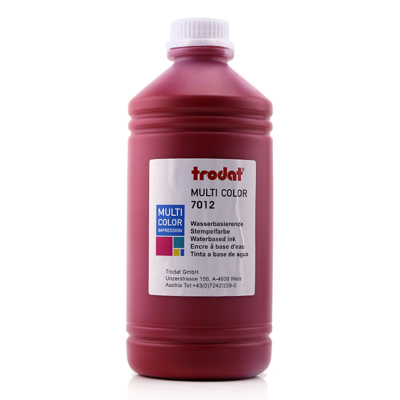 卓达品牌7012回墨印油回墨印章专用翻斗油墨水性多色1l装