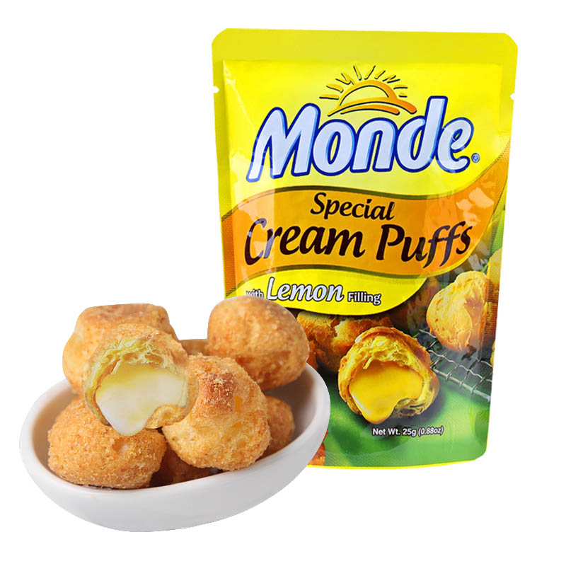 Philippines Imported Lemon cream Sandwich Puff 25g A snack Cakes and Pastries Afternoon Tea snacks Dessertin the Snacks/Nuts/Specialty , Pastry/Dessert , Western-style cakes  category - from Buy2taobao.com to provide professional Taobao agent buy service