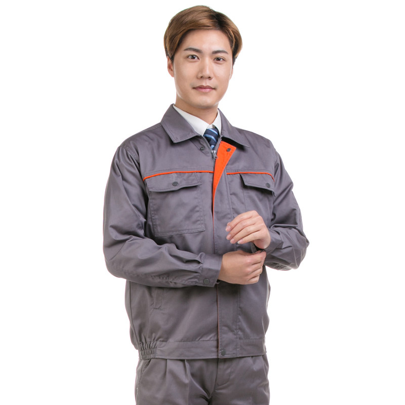美安奴MC088绿色工作服园林工作服物流工作服深蓝灰色上衣套装