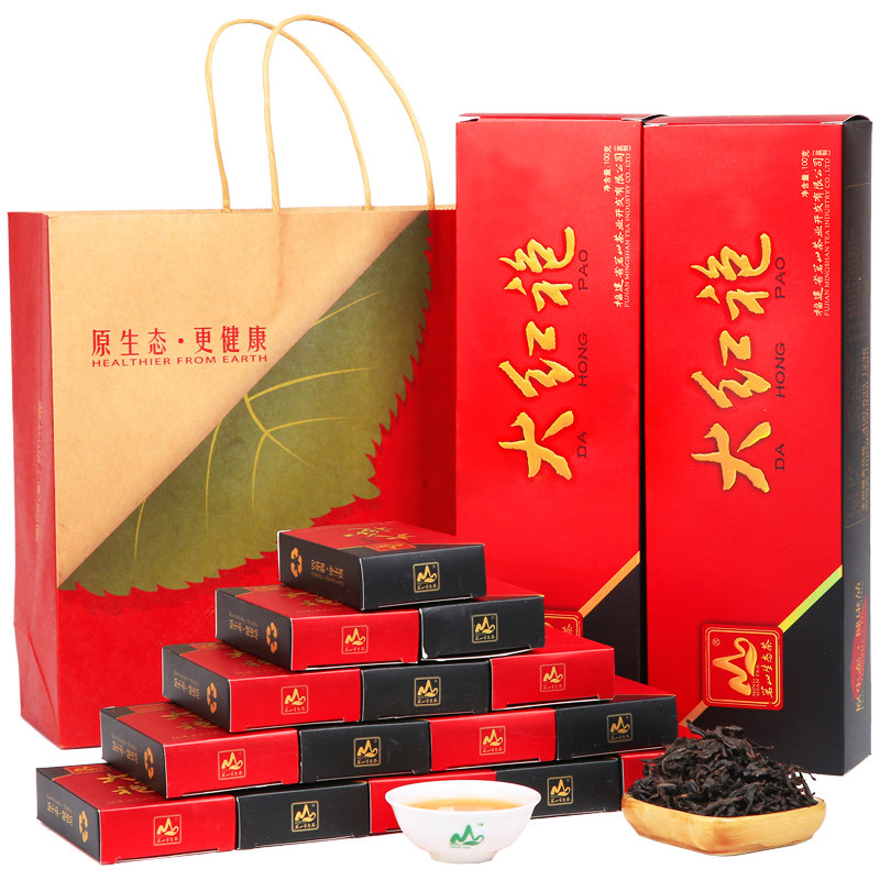 茗山生态茶 新大红袍 乌龙茶叶简洁茶叶礼盒装100g*2盒怎么看?