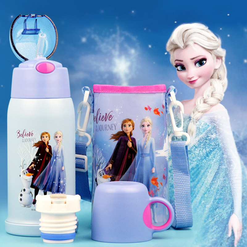 儿童保温杯女孩带吸管食品级316不锈钢水壶可爱上学专用爱莎水杯,餐饮具,保冷/保温杯,淘宝优惠券,粉丝福利购,淘宝优惠卷