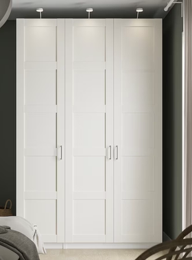 IKEA宜家帕克思/伯尔思波衣柜白色150x60x236厘米卧室衣柜